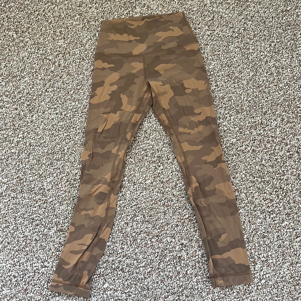 Lululemon Tan Camo Align Leggings